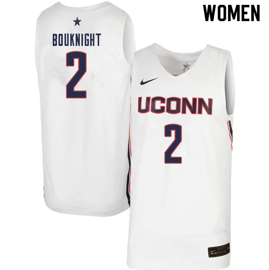 Women #2 James Bouknight Uconn Huskies College Basketball Jerseys Sale-White - Click Image to Close